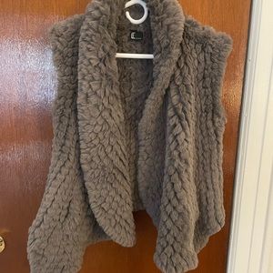 Love Token faux fur vest